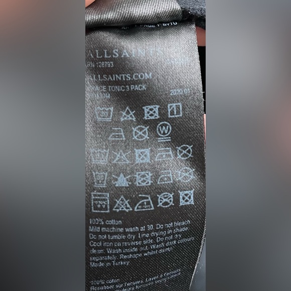 All Saints black men’s logo t shirt L - Picture 9 of 9